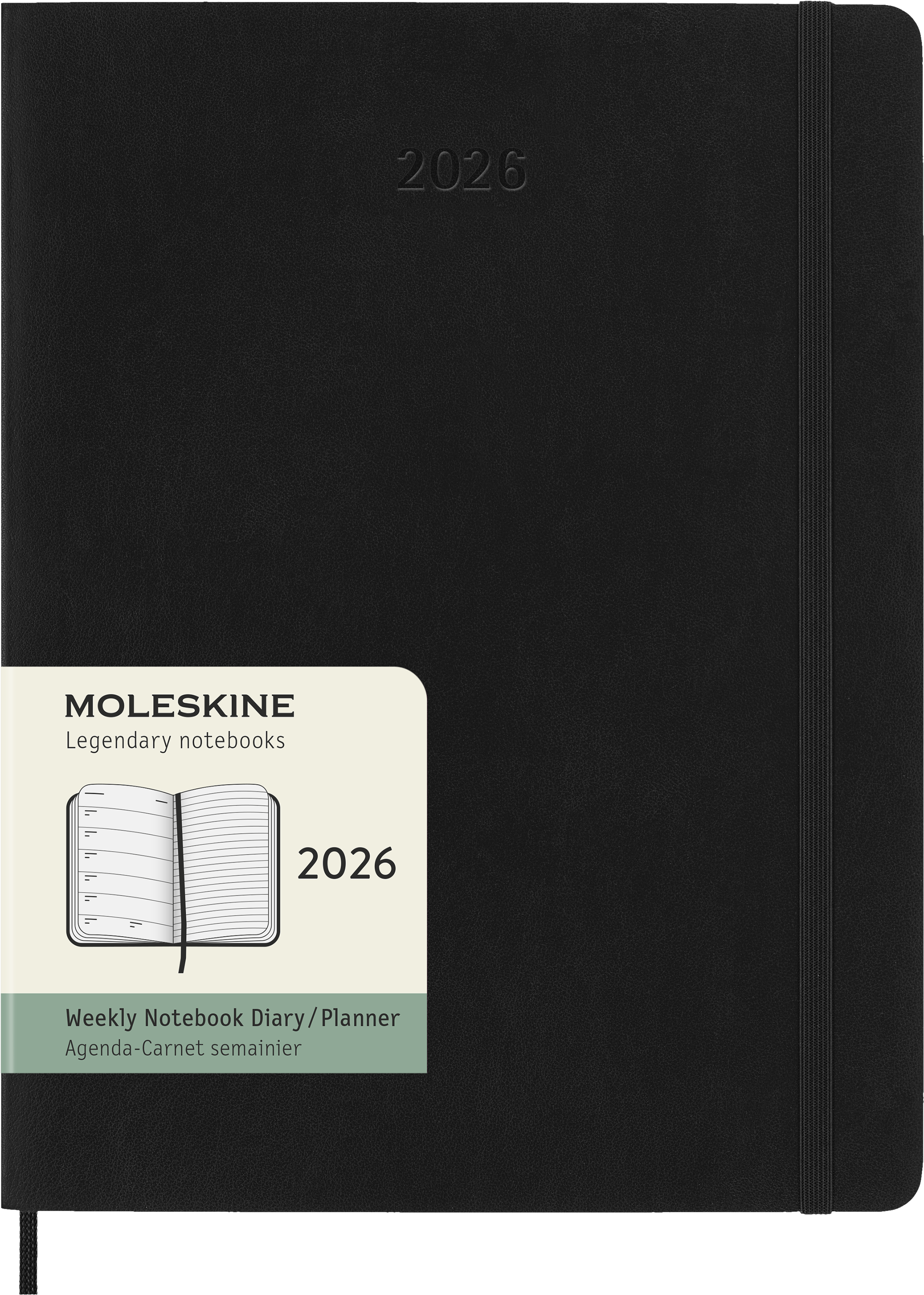 Moleskine - Classic Soft 12M Week Note XL Svart 2026