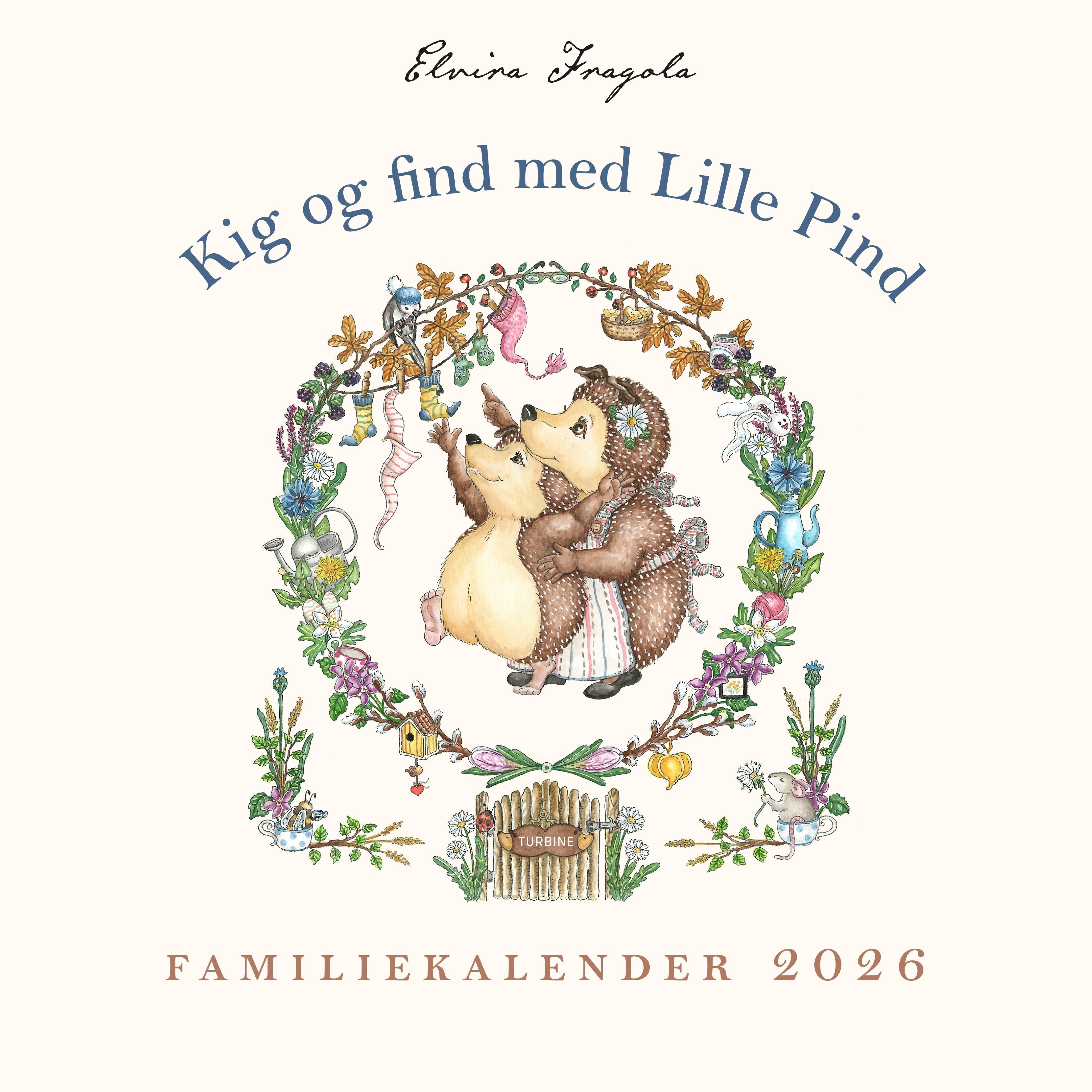 Kig og find med Lille Pind vægkalender 2026