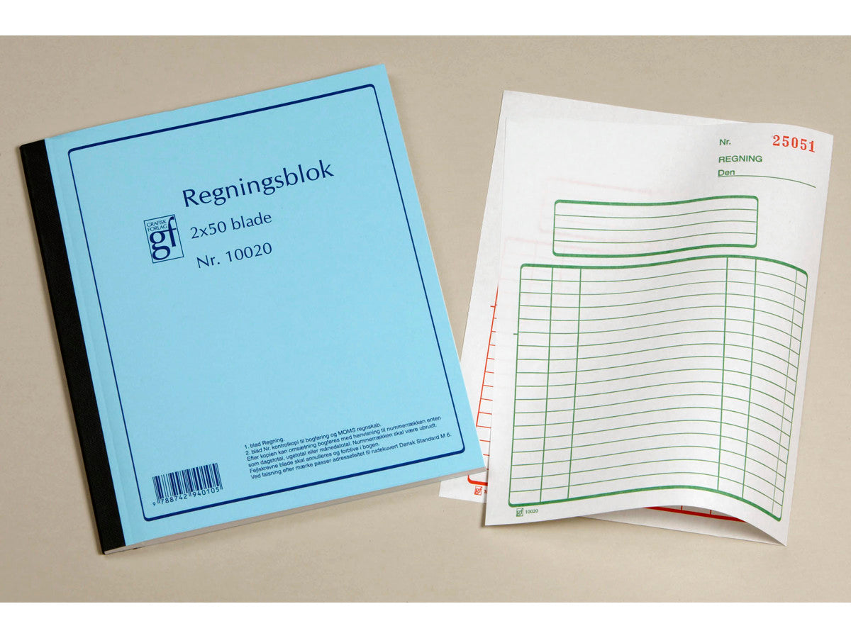 regning m/kopi gf10020 148x200mm 2x50 blade