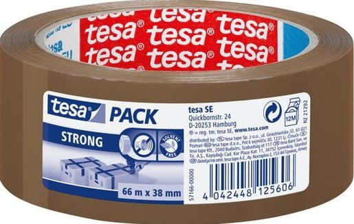 Tesa - Pakketape 38mm 66m Brun