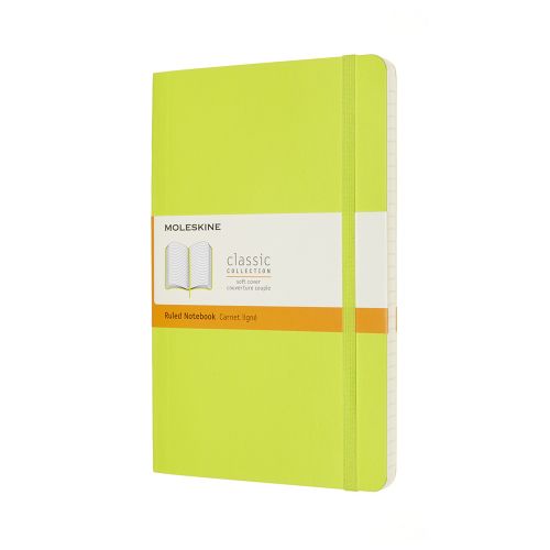 Moleskine Soft Linjeret Large Lemon Green