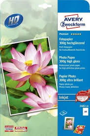 Avery - A4 fotopapir, glossy, 300g, inkjet 1 pk
