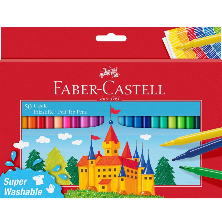 Faber-Castell - farvetuscher - 50 farver