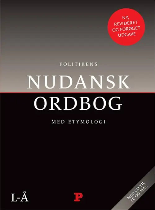 Nudansk ordbog 1-2 med etymologi og CD