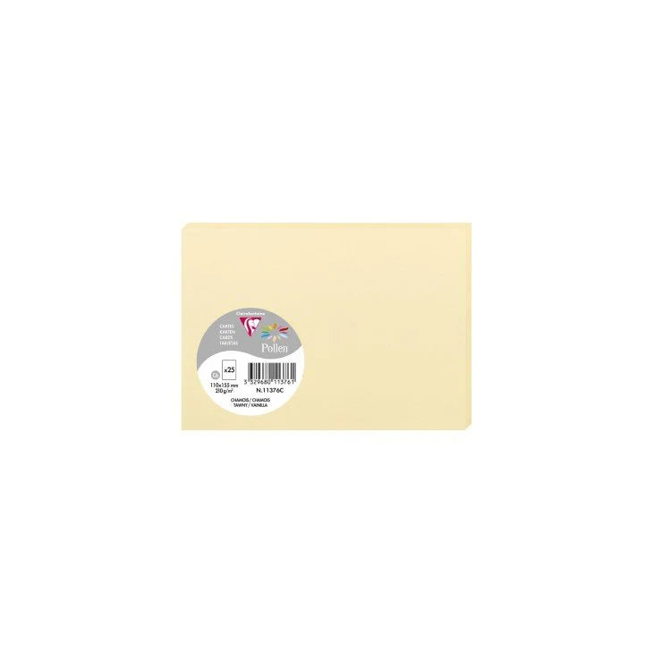 Pollen - kort 110x155mm 25 stk (flere farver)