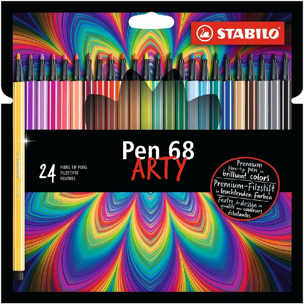 STABILO PEN 68 ARTY 24 STK