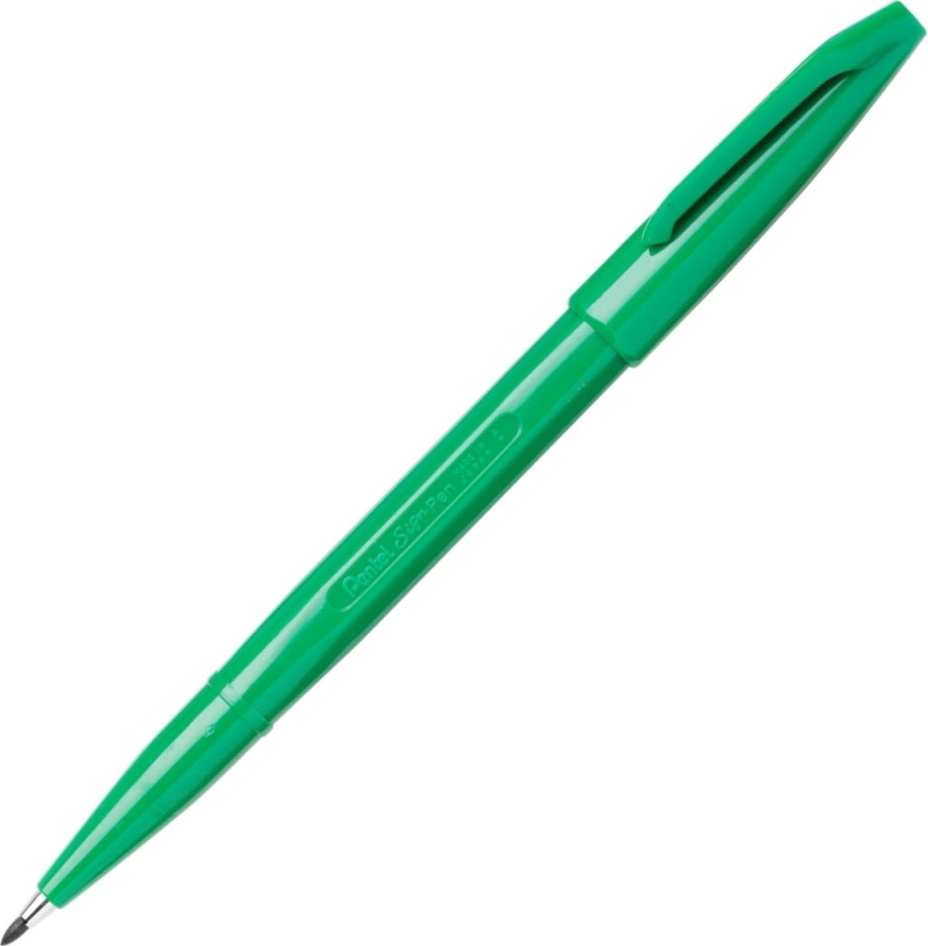 Pentel Sign Pen S520-D filtpen (grøn)