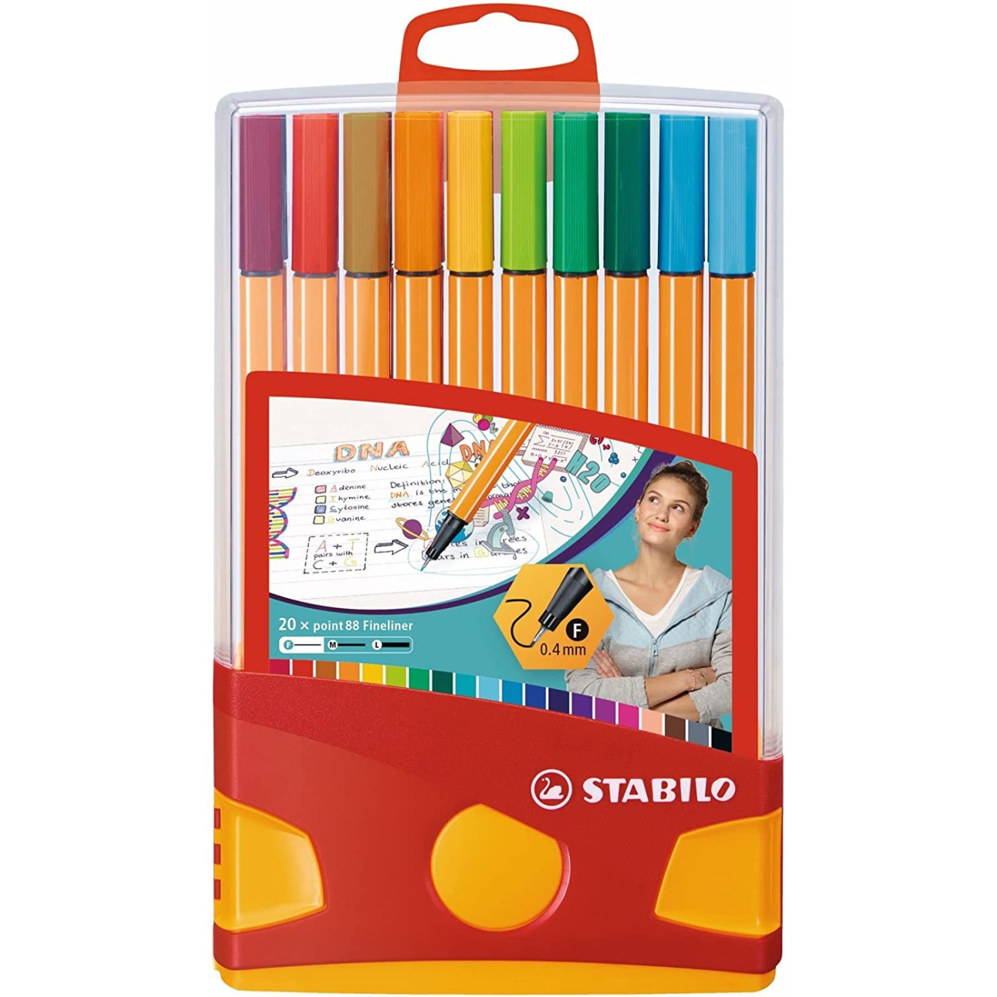 STABILO point 88 - Fineliner - Colorparade - Set 20 stk