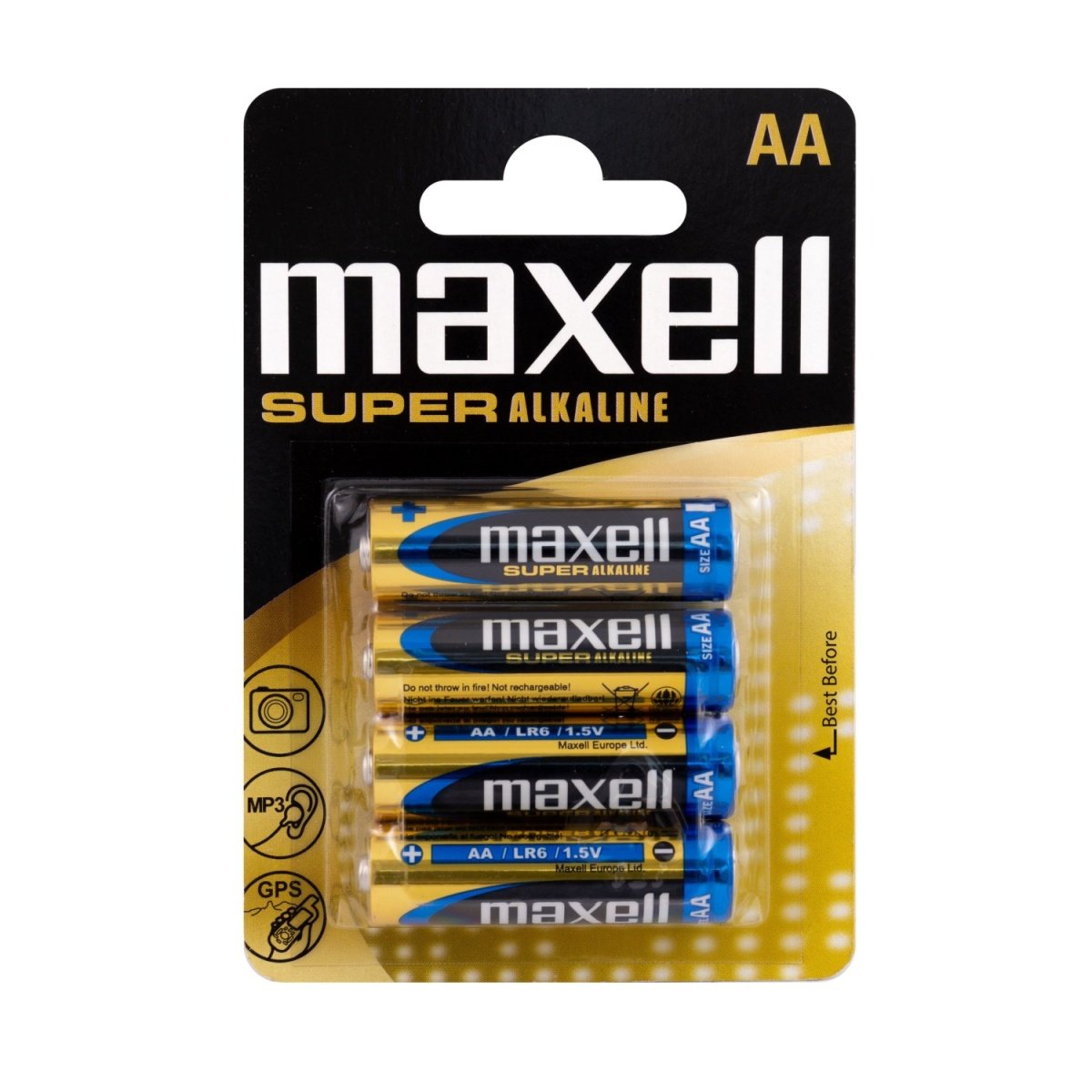 Maxell - Super Alkaline AA batterier 4 stk