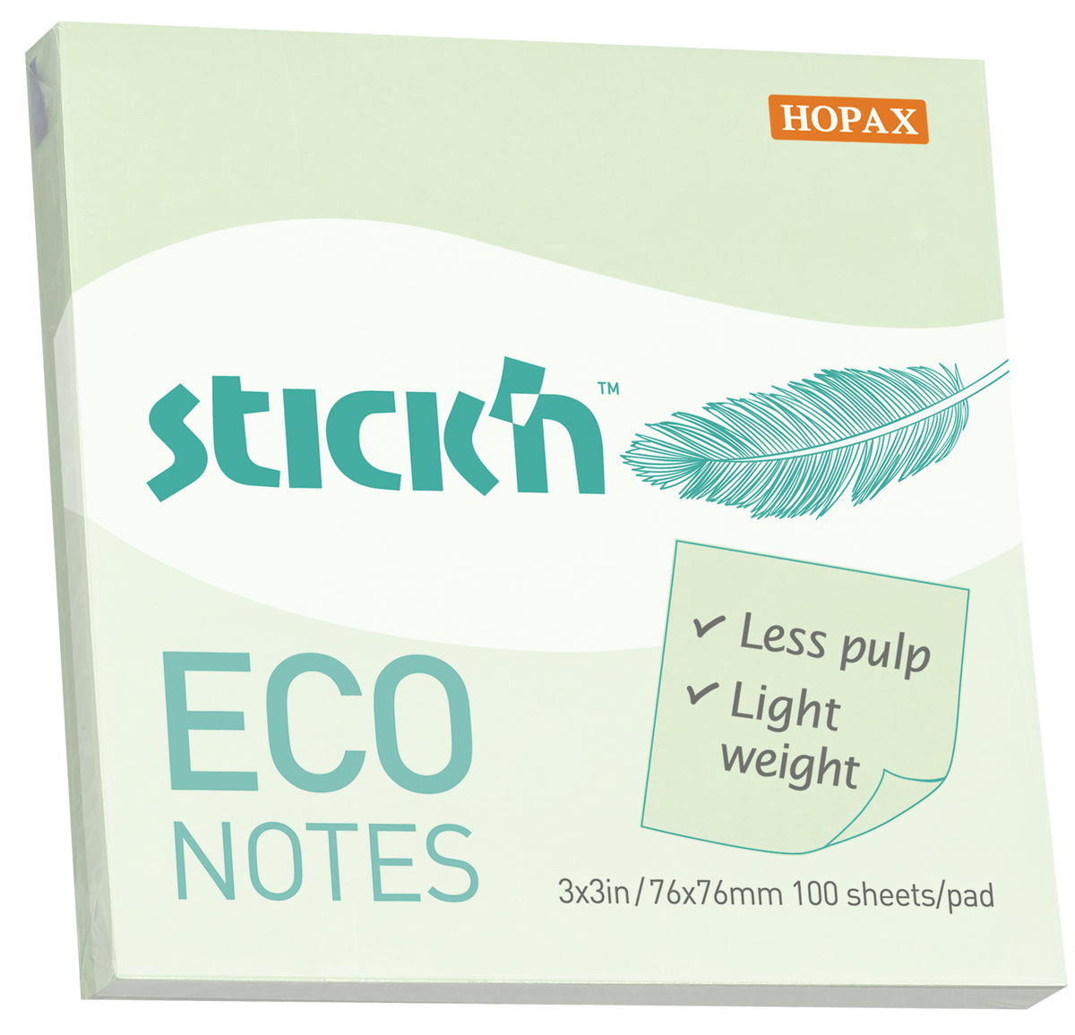 Notesblok ECO 76x76 100 Blad Grøn