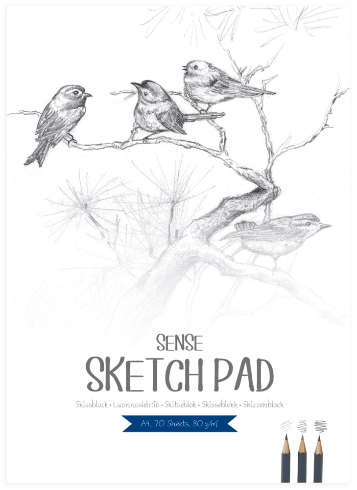 Sense artist skitseblok A4 80 g / 70 bl.