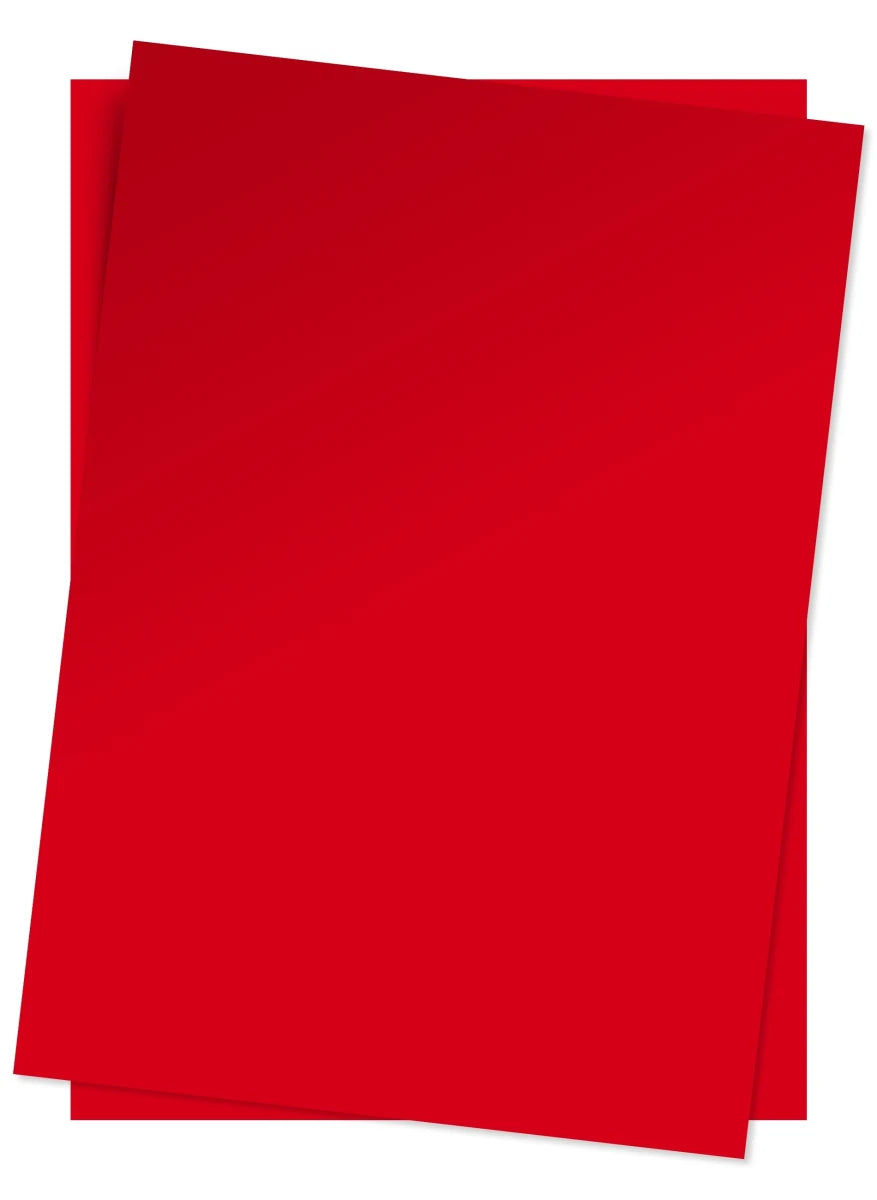 A4 Postrød Karton 180 Gram 10 ark