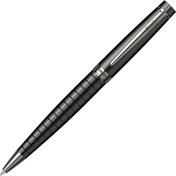 Scrikss kuglepen Sort og Gun metal