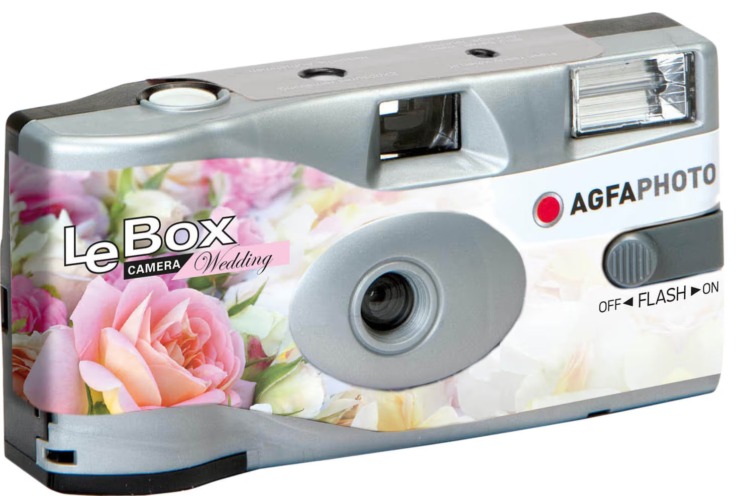 AgfaPhoto - LeBox Wedding analog engangskamera. 27 fotos med flash, ISO 400