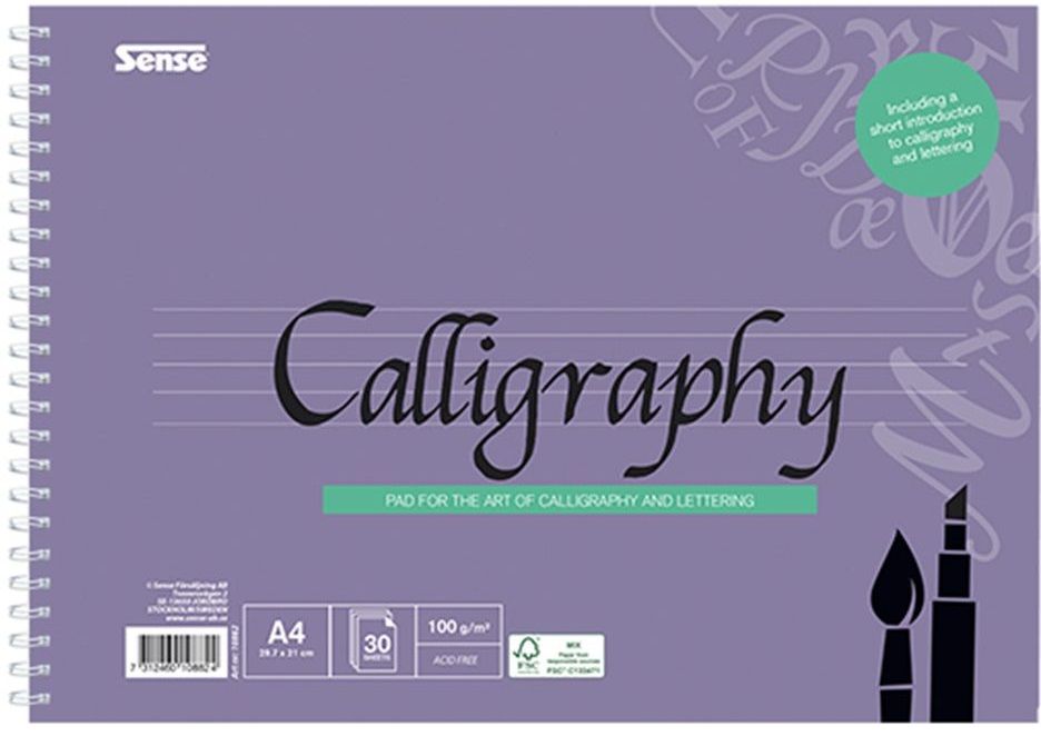 Sense - Kalligrafi blok A4 100 g / 30 bl.