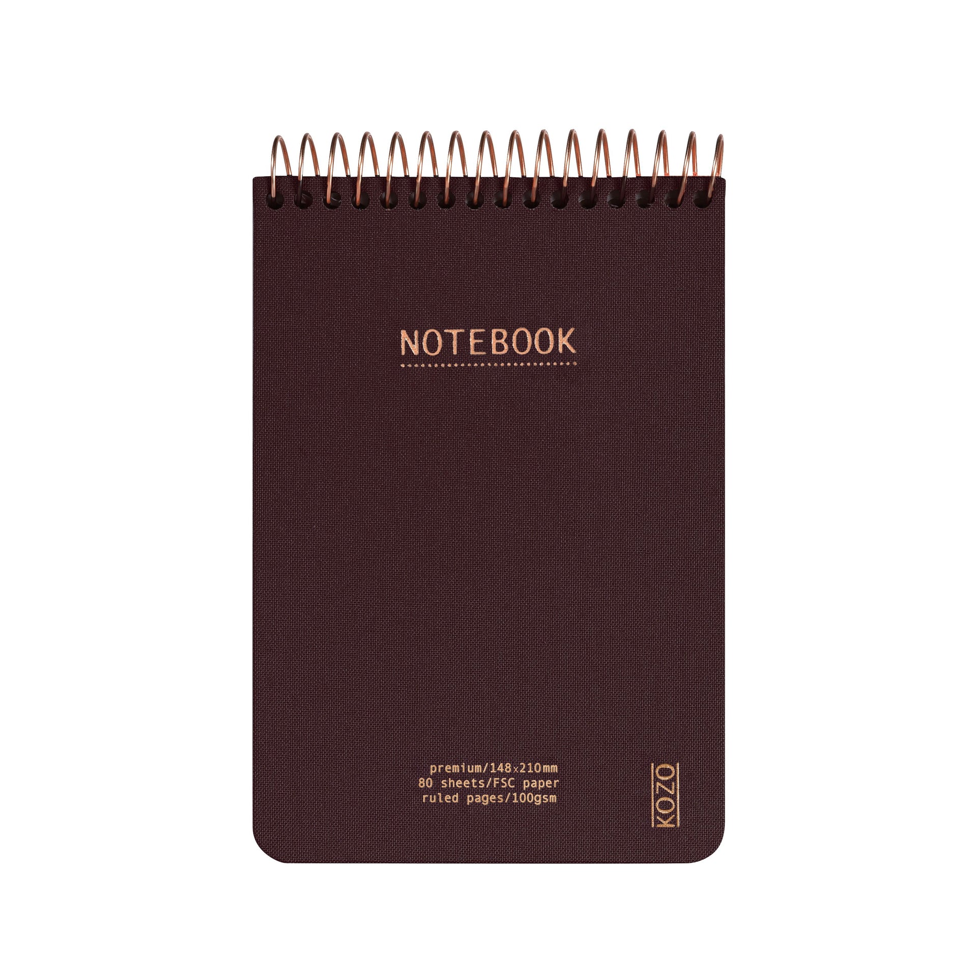 KOZO - Premium Notebook A6, Mørkelilla
