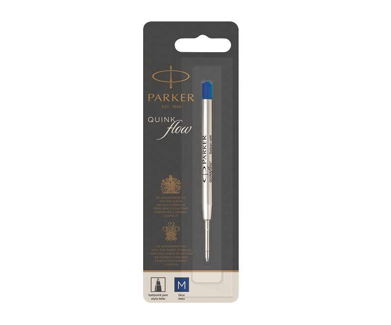 Parker Quink Flow rollerball refill Blå M