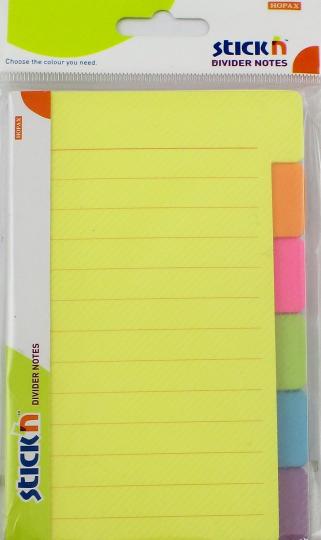 Magic Notesblok 6st 148x98 10 Blad Linjeret Assorterat Neon