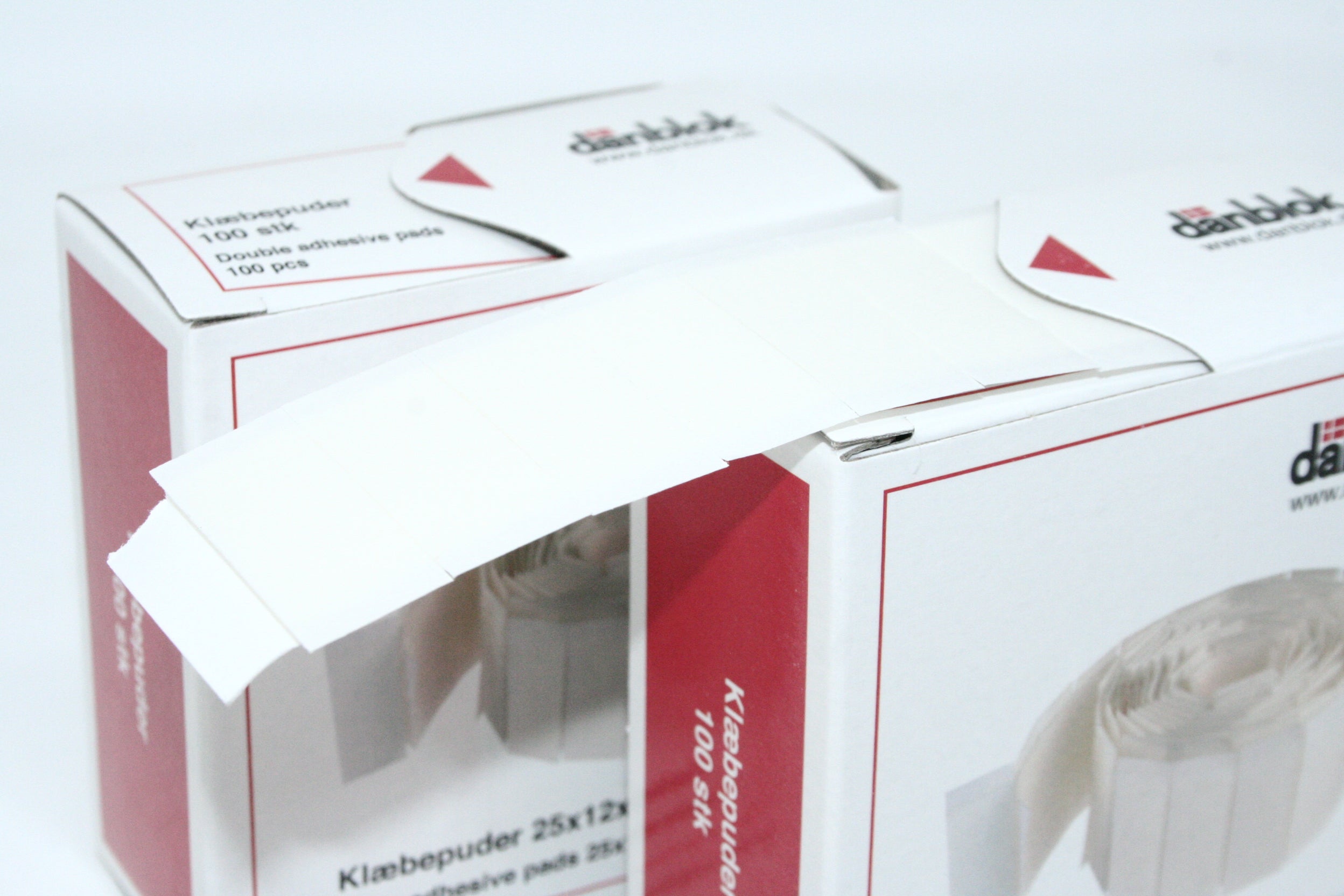 Danblok - Klæbepuder 25X12X1Xmm Hvid