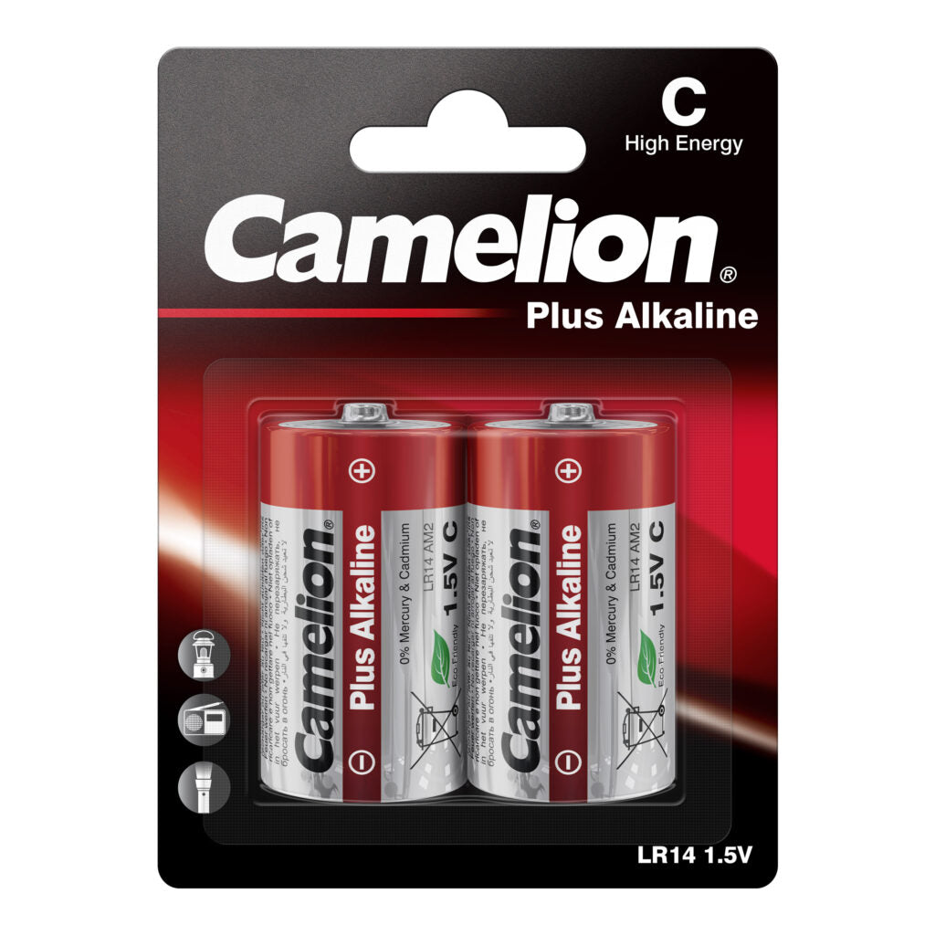 Camelion - C, LR14 1,5V Super Alkaline Batteri 2 stk