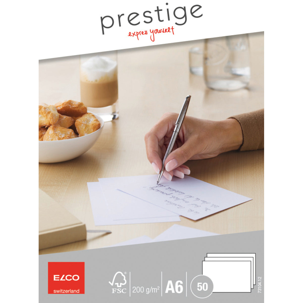 Elco - Prestige A6 blank 200gm2 50 Stk.