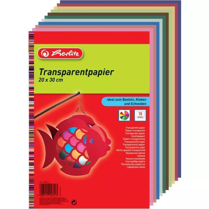 Transparentpapir 20 X 30 cm 10 ark