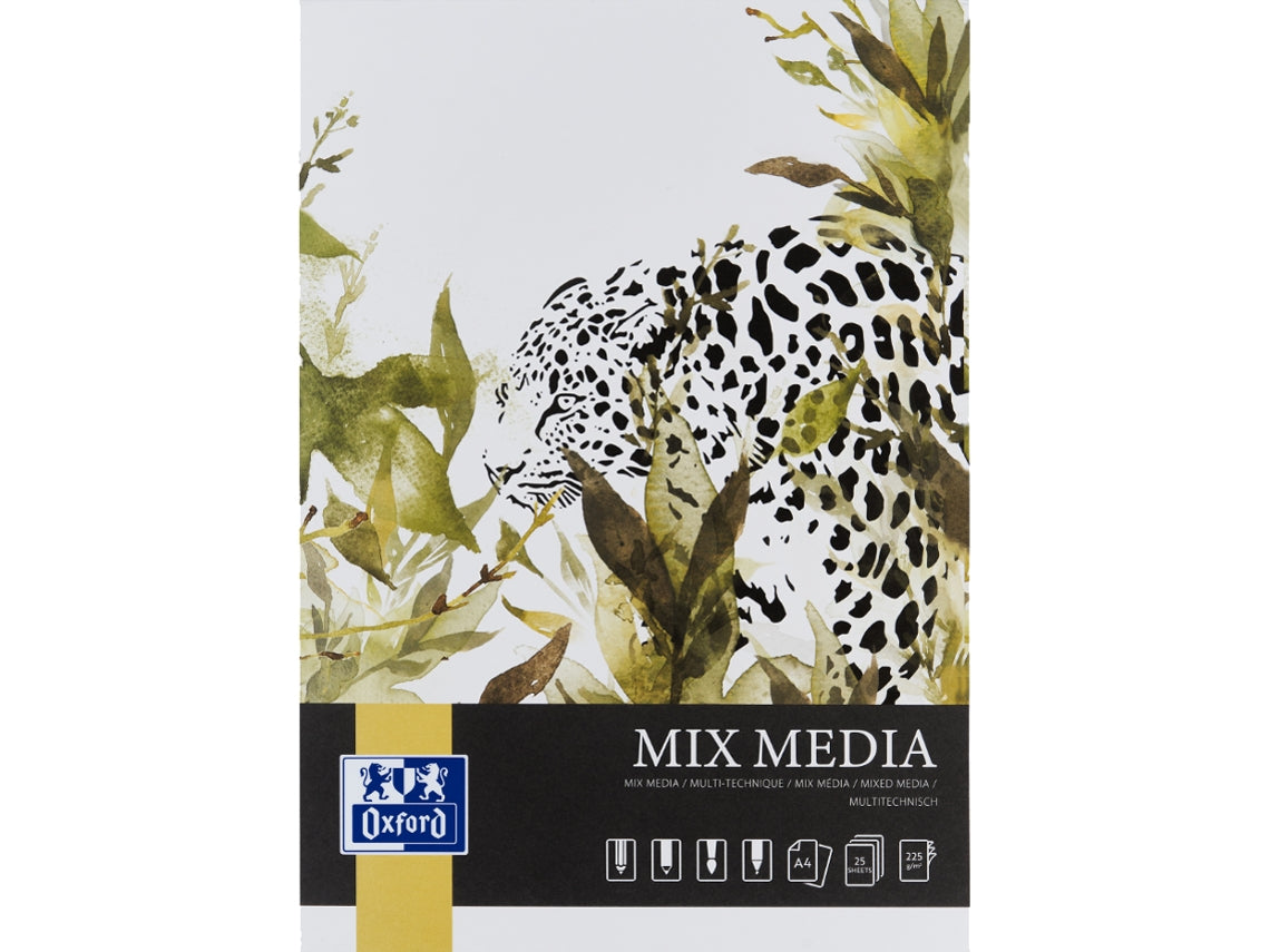 Oxford Mix Media Blok, A3, 25 ark, 225g