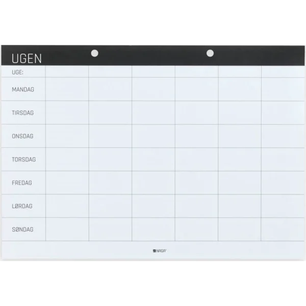 Ugekalender / Skrivebordsblok A4,