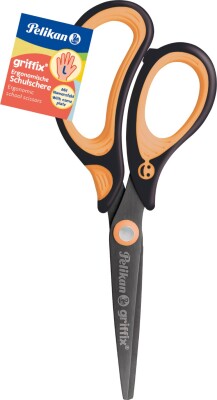 Pelikan - Griffix Venstrehåndet saks 15cm Sort Orange